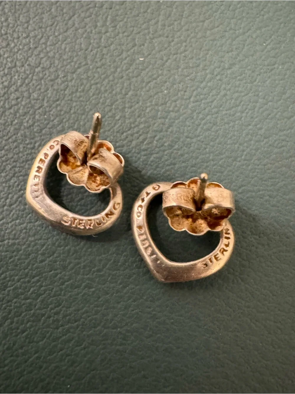 Authentic Tiffany & Co. Elsa Peretti Open Heart Sterling Silver Jewelry Set